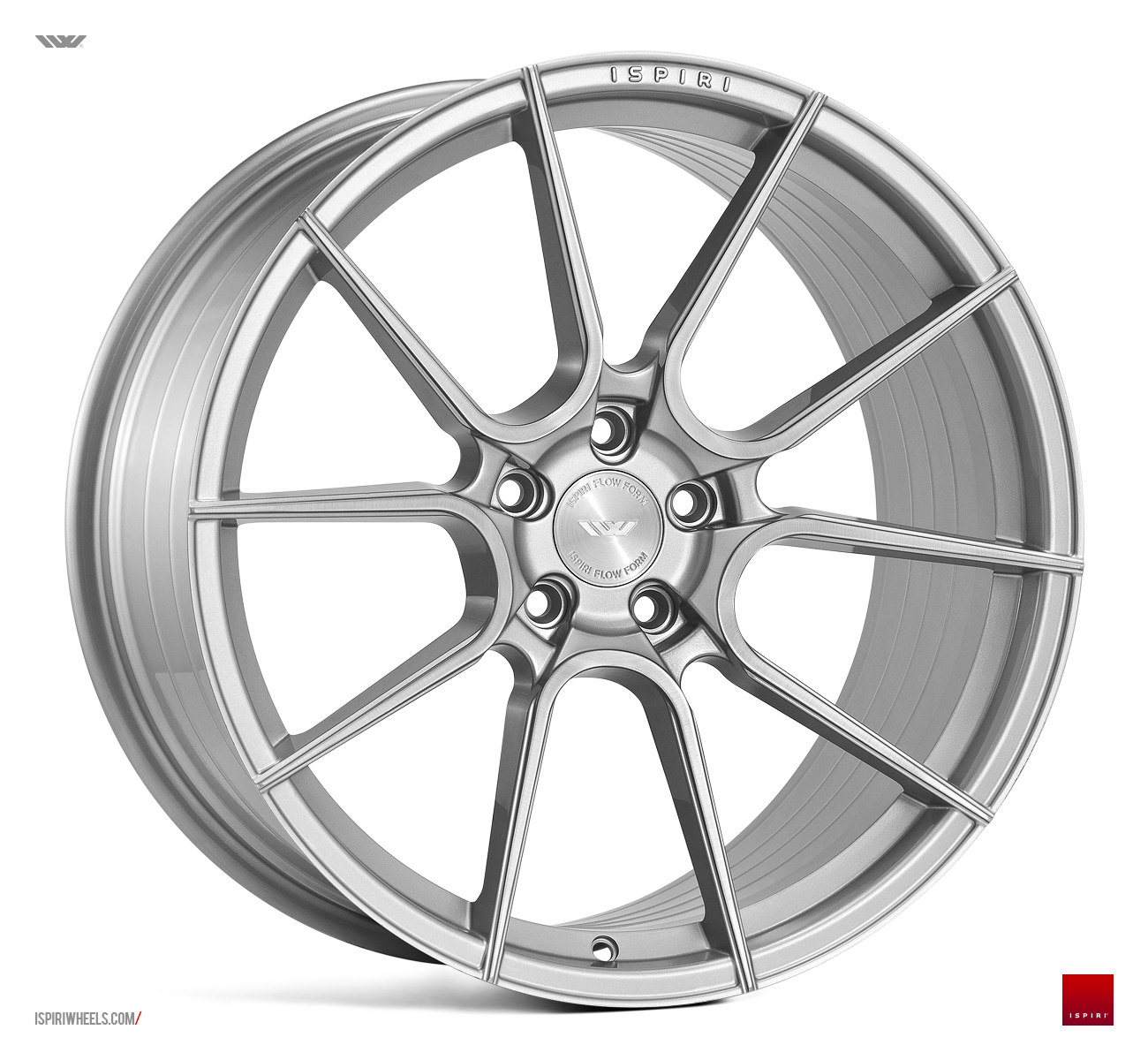 NEW 20  ISPIRI FFR6 TWIN 5 SPOKE ALLOY WHEELS IN PURE SILVER BRUSHED  VARIOUS FITMENTS AVAILABLE